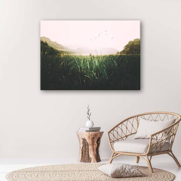 Canvas schilderij Zonsopkomsten 60 x 40 cm