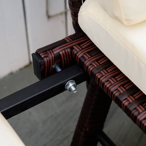 Rattansofa 860-049 Braun