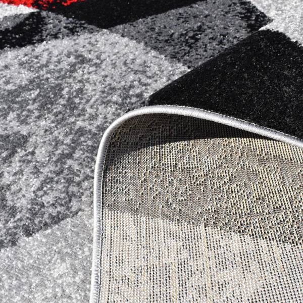 Tapis salon RADULE 200x280 rouge Rouge - Matière plastique - 200 x 1 x 280 cm