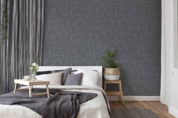 Vliestapete 319 Ästen floral Natur Küche Dunkelgrau