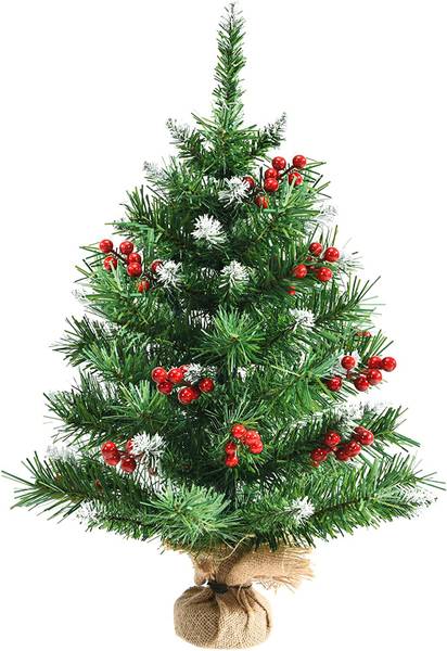 60cm Kleiner Weihnachtsbaum Grün - Kunststoff - 3 x 60 x 9 cm