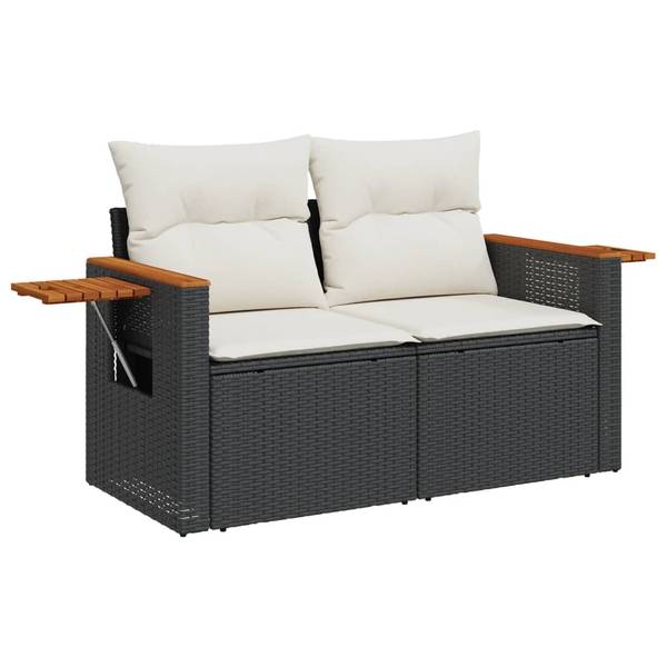 Garten-Lounge-Set 3034943-1 (6-teilig) Schwarz - Creme - Weiß
