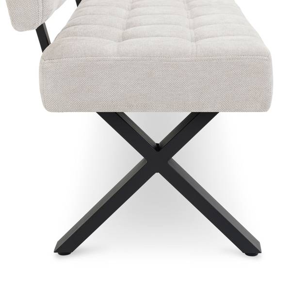 Esszimmerbank LAVICA Grau - Metall - 140 x 88 x 60 cm