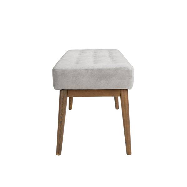 Bank 5107 Grau - Flachgewebe - Polyester - Webstoff - 100 x 45 x 40 cm