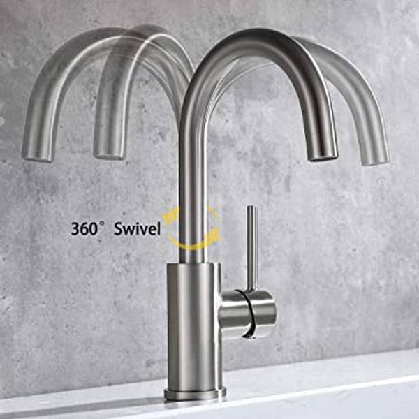 Waschbecken wasserhahn 1800100a Silber - Messing - 30 x 30 x 30 cm