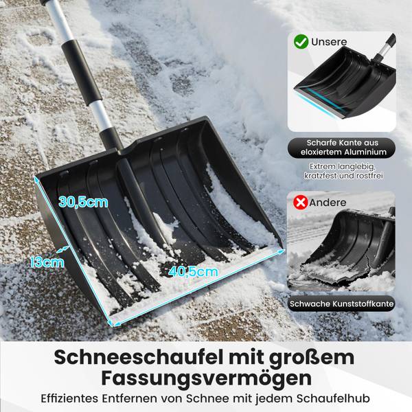 Schneeschaufel ZB34180 Schwarz
