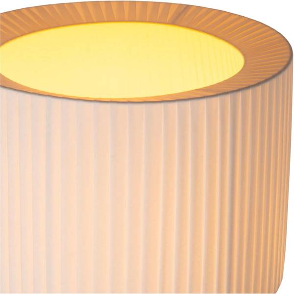 Stehlampe FOLD Weiß - Strukturstoff - Stahl - 45 x 150 x 45 cm