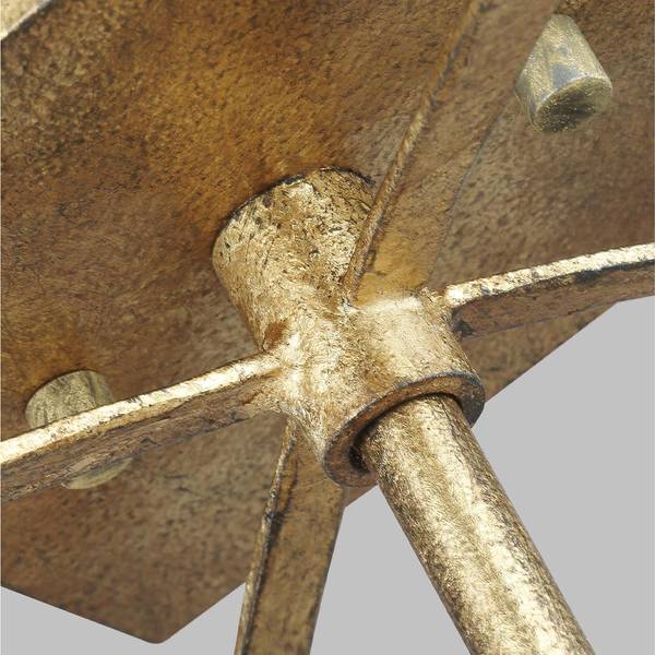 Feiss Plafonnier Doré - Métal - 37 x 36 x 37 cm