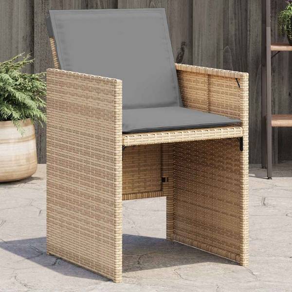 Gartenstuhl 3032896 4er Set Beige - Stahl - 50 x 79 x 54 cm