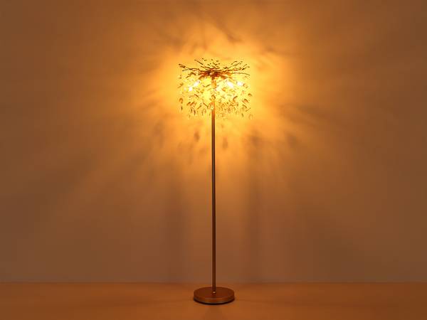 Stehlampe Celair Gold - Kristallglas - 46 x 155 x 46 cm