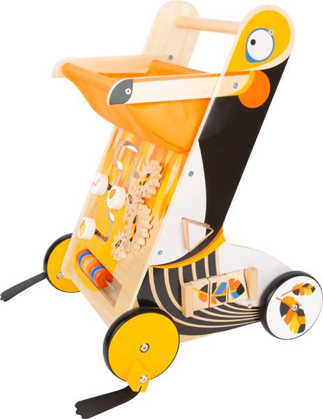 Lauflernwagen Tukan Orange - Holzwerkstoff - 32 x 49 x 35 cm