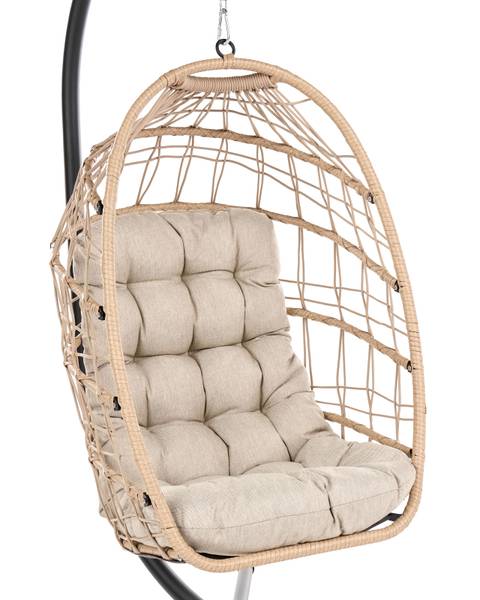 Sessel MORNESE 3-tlg Beige - Schwarz - Blau - Textil - 102 x 195 x 104 cm