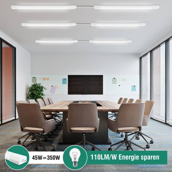LED Deckenleuchte TR1535 3er-Set Weiß - Kunststoff - 7 x 5 x 120 cm