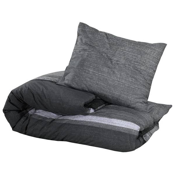 Bettwäsche Set 3016894-7 (3-teilig) Schwarz - Dunkelgrau