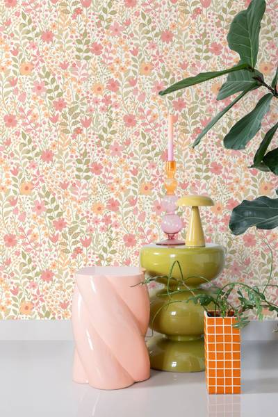 Tapete 131939 Pink - Papier - 53 x 1005 x 53 cm