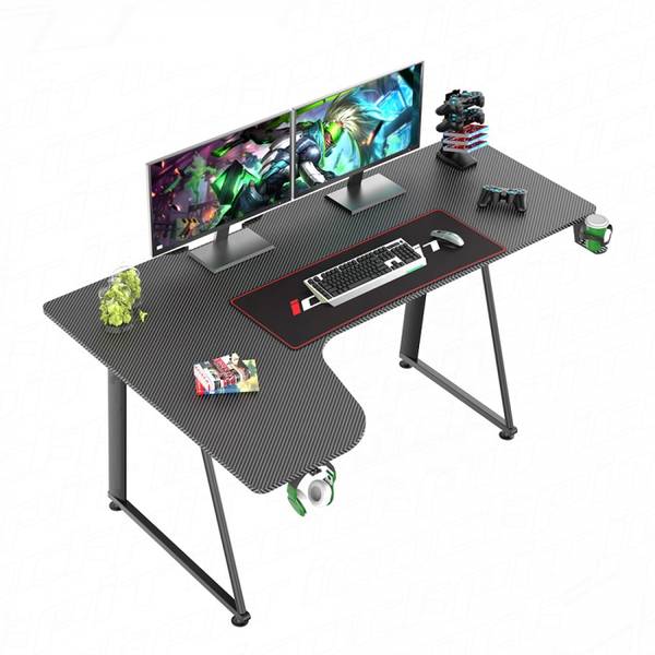 Gaming Schreibtisch SA-A1L1660 Schwarz - Holz teilmassiv - 160 x 75 x 60 cm
