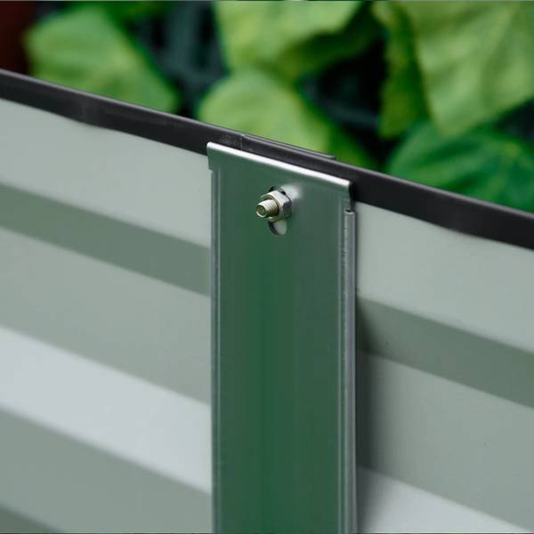 Hochbeet BB5495 Grau - Metall - 91 x 30 x 241 cm