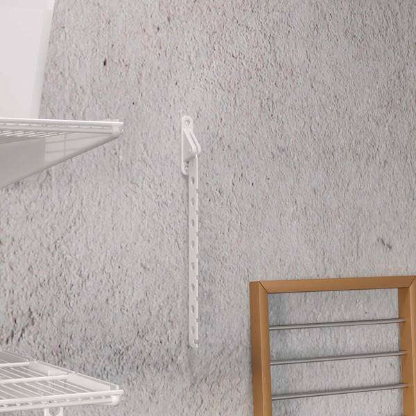 Kleiderstange Jagmet 2er-Set Weiß - Metall - 1 x 9 x 31 cm