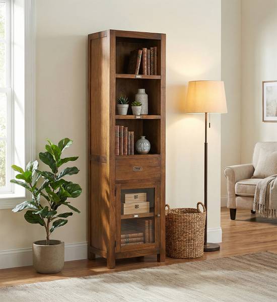 Bücherregal Star 190 Braun - Holz teilmassiv - 50 x 190 x 40 cm