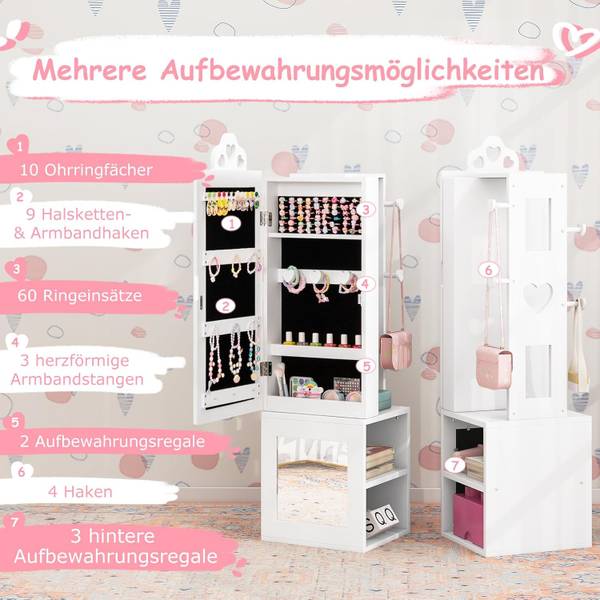 Schmuckschrank TK32538 Weiß
