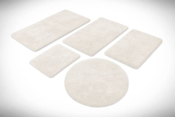 Badteppich Porto Azzurro Beige - Cremeweiß