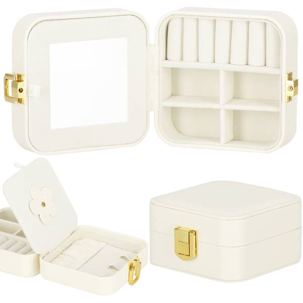 Schmuck-Organizer HA1085 Beige - Textil - 10 x 5 x 10 cm