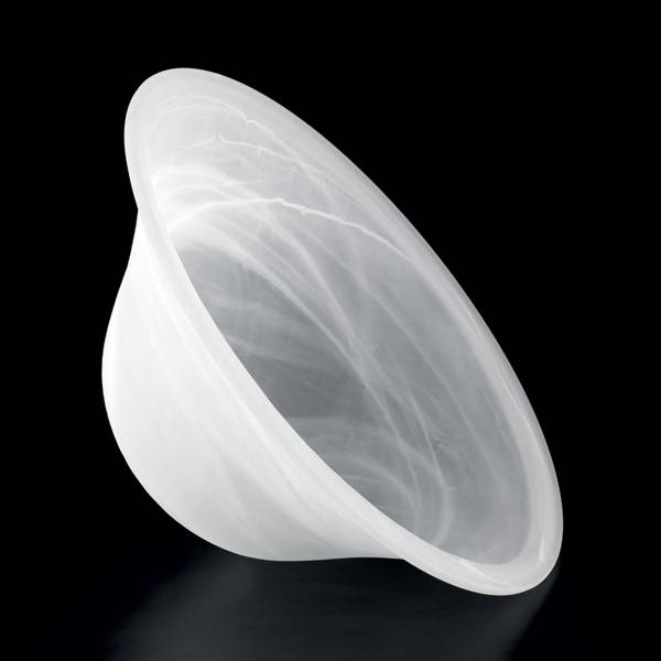 Glasschirm LUDO Weiß - Glas - 27 x 12 x 27 cm