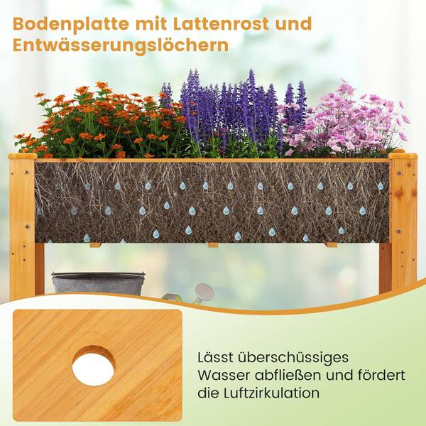 Verhoogd bloembed SF6514 bruin
