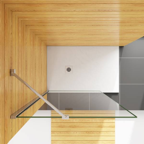 NANO Duschabtrennung Duschwand Sicherheitsglas - 130 x 200 x 1 cm