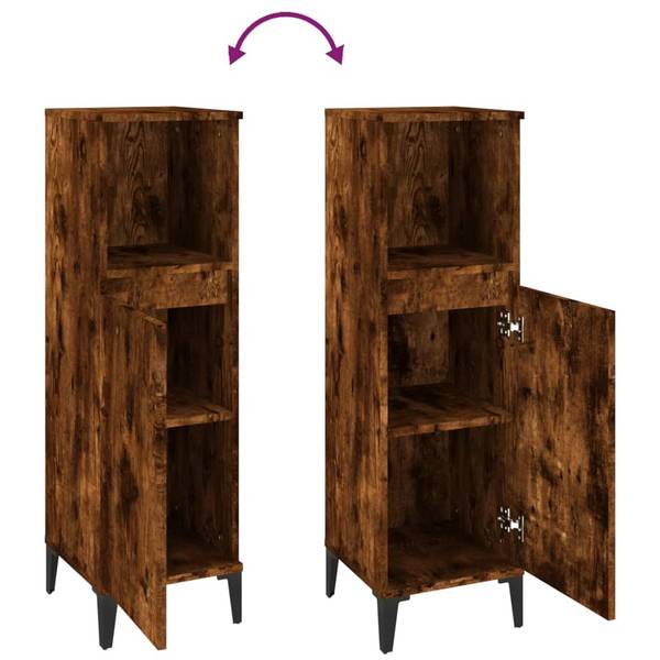 Badschrank 3029248 Raucheiche Dekor