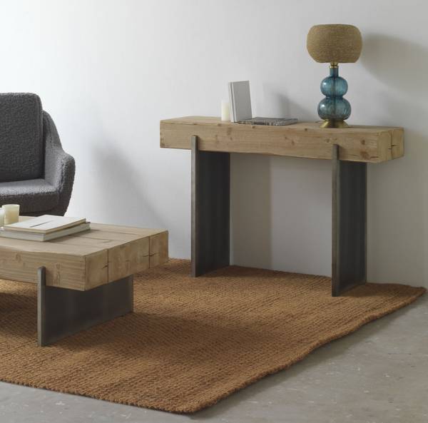 Console  10935 bruin - plaatmateriaal op houtbasis - 35 x 82 x 120 cm
