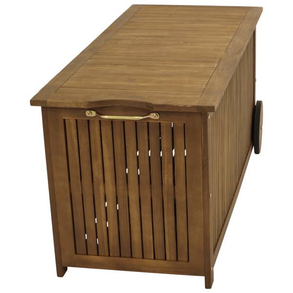 Auflagenbox NAVARRA Braun - Akazie - 124 x 63 x 54 cm