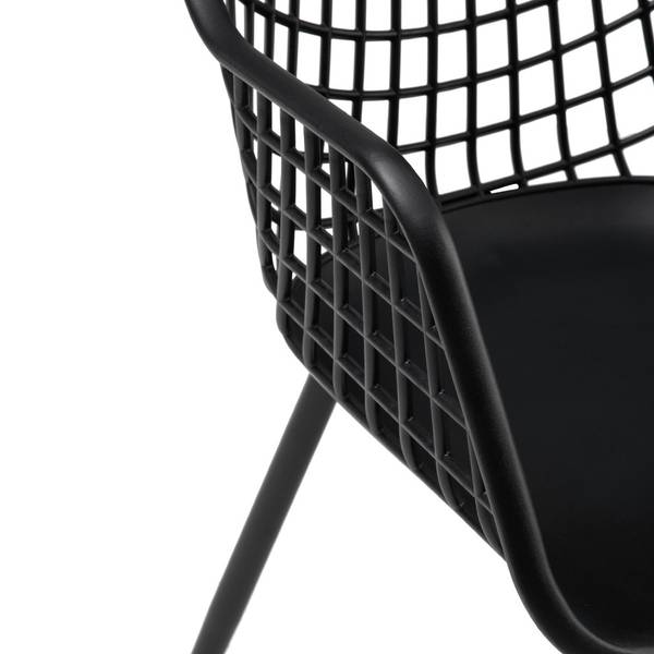 Chaise à accoudoirs NINO Anthracite