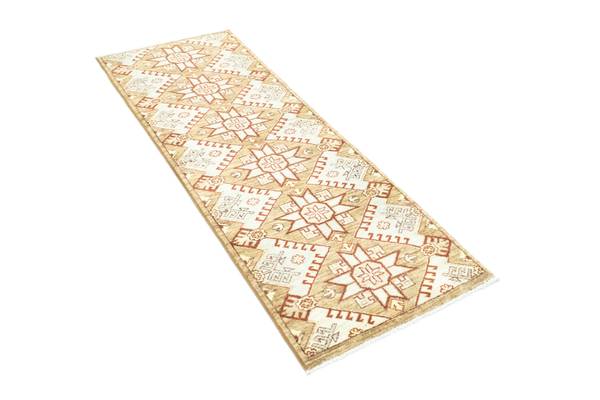 Orientteppich Läufer Oriental Beige - Wolle - 58 x 1 x 176 cm