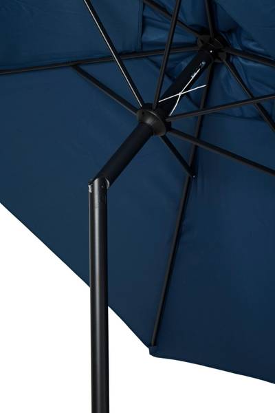 Parasol Joakim Bleu - En partie en bois massif - 300 x 280 x 300 cm
