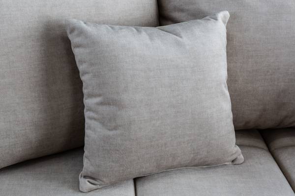 Sofa ELEGANCIA Beige - Polyester - Samt - 285 x 90 x 106 cm