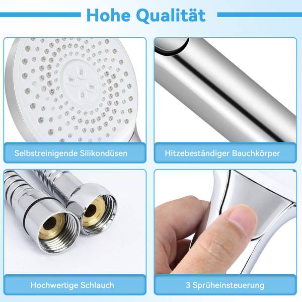 Tête de douche DuschPurVitality Argenté