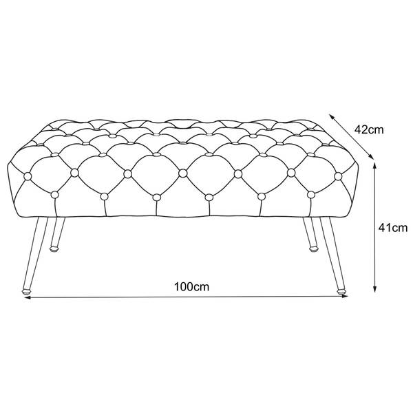 Bout de lit MONACO Graphite