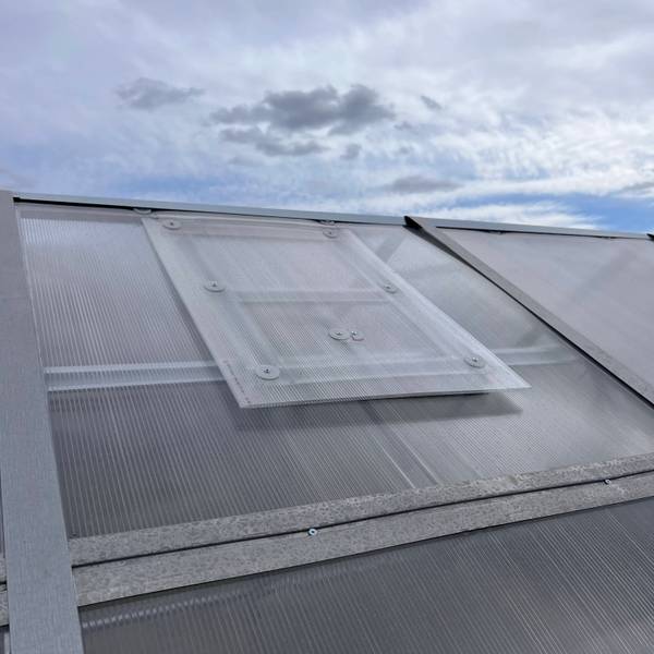 Gewächshaus-Dachfenster DROP 48x69 Silber - Stahl - 48 x 5 x 69 cm