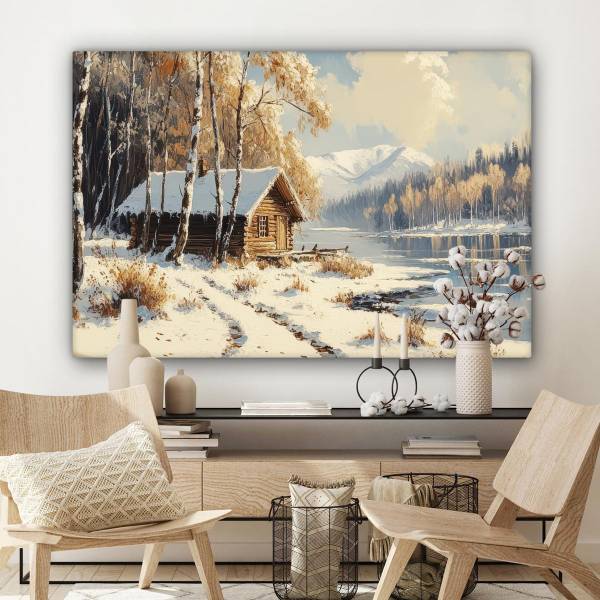 LEINWANDBILD Winter 120 x 80 cm