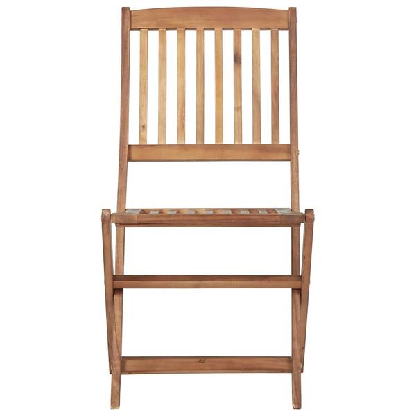 Gartenstuhl 3007930-3 6er Set Grau - Akazie - 48 x 91 x 57 cm