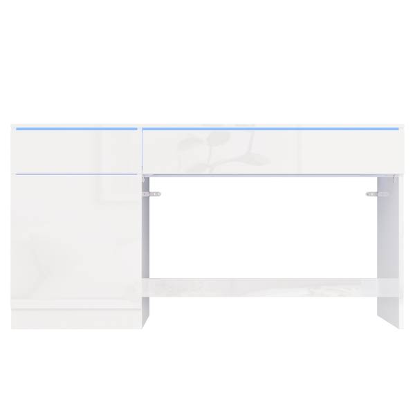 Schreibtisch BA1250M Ⅱ Weiß - Holzwerkstoff - 50 x 78 x 120 cm