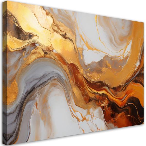 Wandbild textur kupfer abstraktion 60 x 40 cm