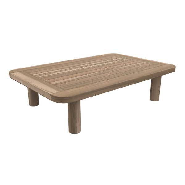 Salon de jardin Kilda Marron - Bois massif - 60 x 22 x 90 cm