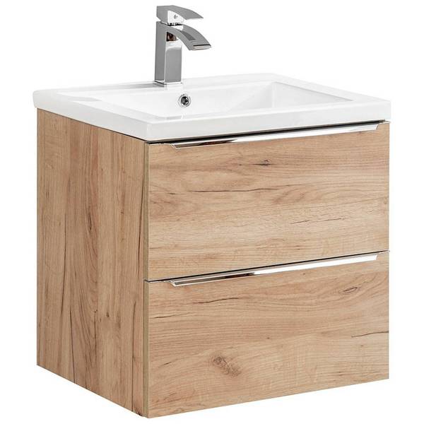 Badmöbel-Set TOSKANA-56-523 3er-Set Braun - Holzwerkstoff - 175 x 190 x 46 cm