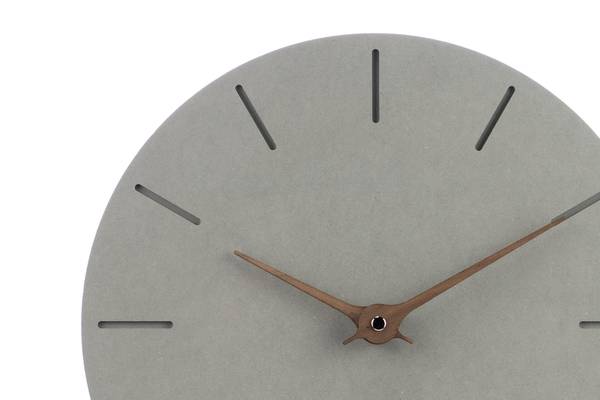Wanduhr Wanduhren Ep Grau - Holzwerkstoff - 29 x 29 x 1 cm