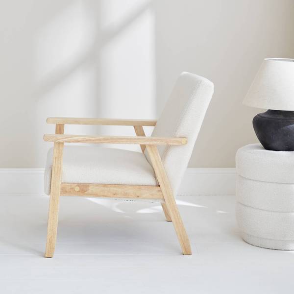 Sessel Weiß - Textil - 69 x 73 x 64 cm