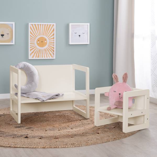 Kindersitzgruppe David Beige - Massivholz - 1 x 1 x 0 cm