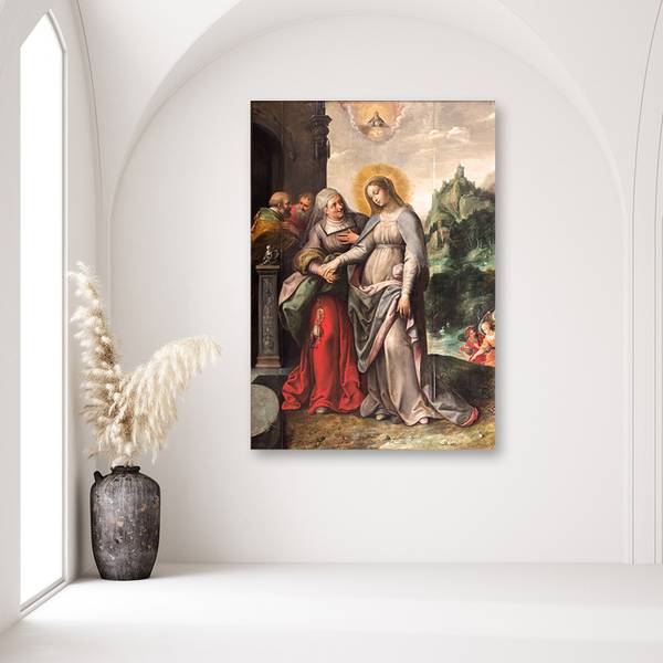 Wandbild heimsuchung der heiligen 80 x 120 cm