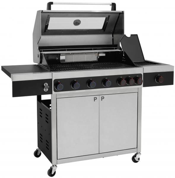 Gasgrill KEANSBURG 6 Silber - Metall - 64 x 64 x 99 cm